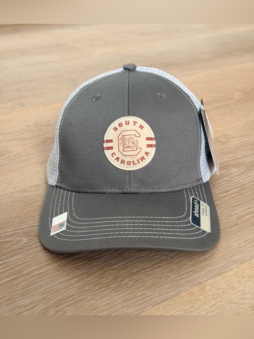NWT South Carolina Gamecocks Ahead Trucker Hat Gray White TaxSlayer Gator Bowl